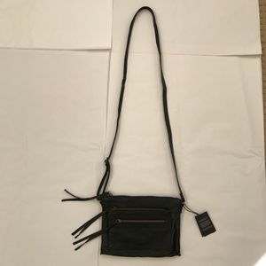Day & Mood Anni Leather Crossbody Bag Black